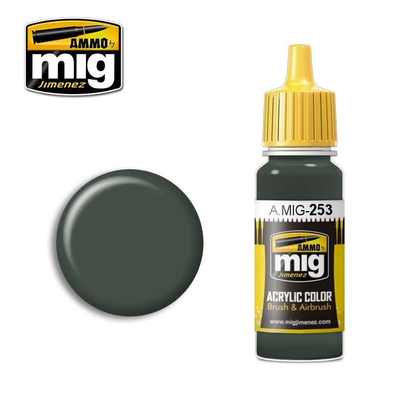 PREORDER Ammo by MIG - Acrylic Color - Rlm 74 Graugr������n