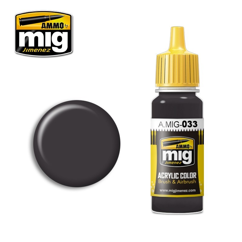 PREORDER Ammo by MIG - Acrylic Color - Rubber & Tires 17ml