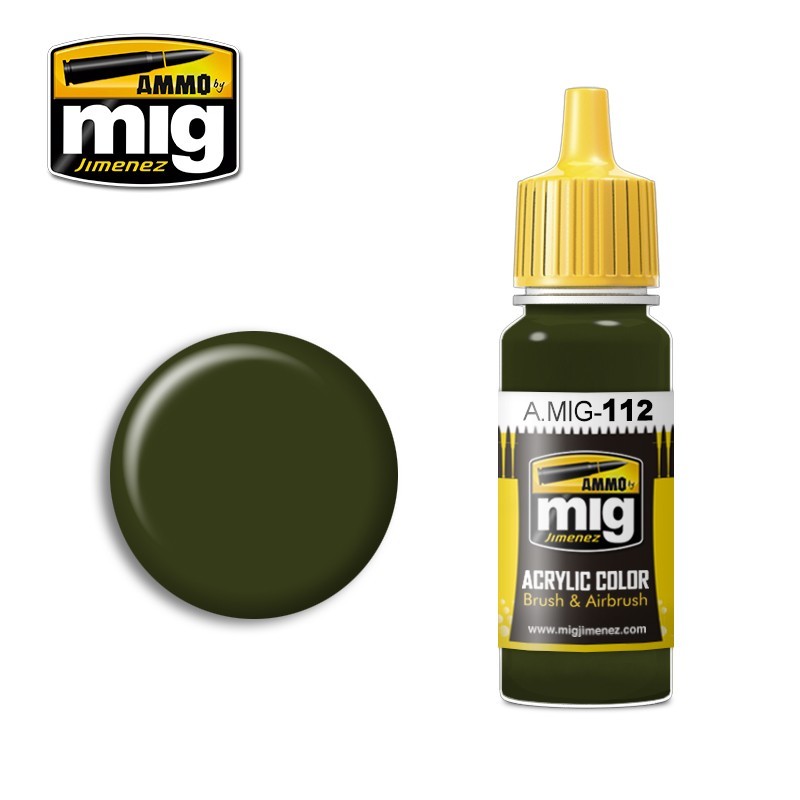 PREORDER Ammo by MIG - Acrylic Color - Scc 15 (British 1944-45 Olive Drab) 17ml