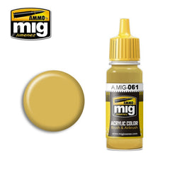 PREORDER Ammo by MIG - Acrylic Color - Warm Sand-Yellow 17ml
