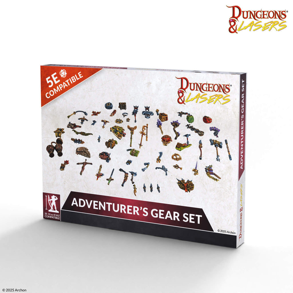 Dungeons & Lasers: Miniatures - Adventurers Gear Set