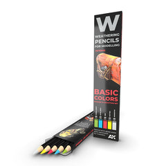 PREORDER AK Interactive - Weathering Pencils Sets - Watercolor Pencil Set Basics