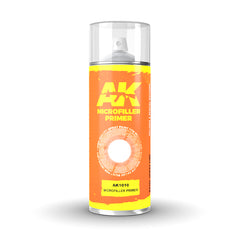 PREORDER AK Interactive - Aerosol Spray Primer  - Microfiller Primer - Spray 150ml (Includes 2 Nozzles)