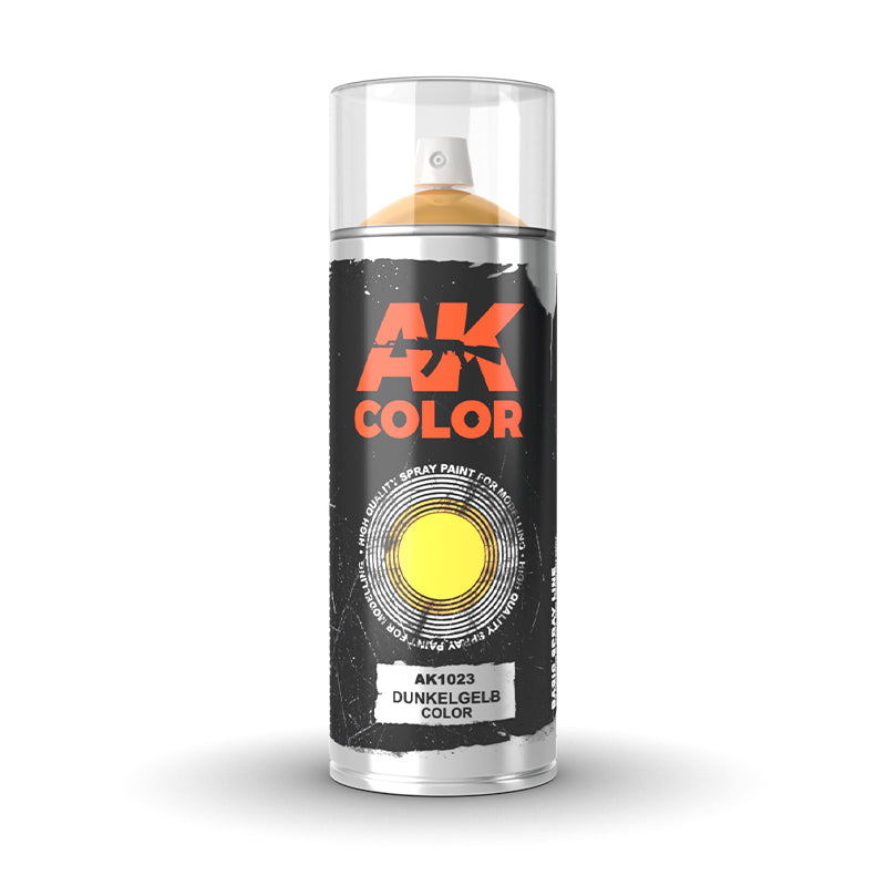 PREORDER AK Interactive - Aerosol Spray Primer  - Dunkelgelb Color - Spray 150ml