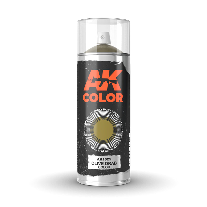 PREORDER AK Interactive - Aerosol Spray Primer  - Olive Drab Color - Spray 150ml