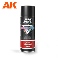 PREORDER AK Interactive - Aerosol Spray Primer  - Vampire Red Spray 400ml