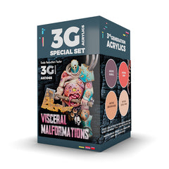 PREORDER AK Interactive - 3 Gen Acrylics - Wargame Set. Visceral Malformations.