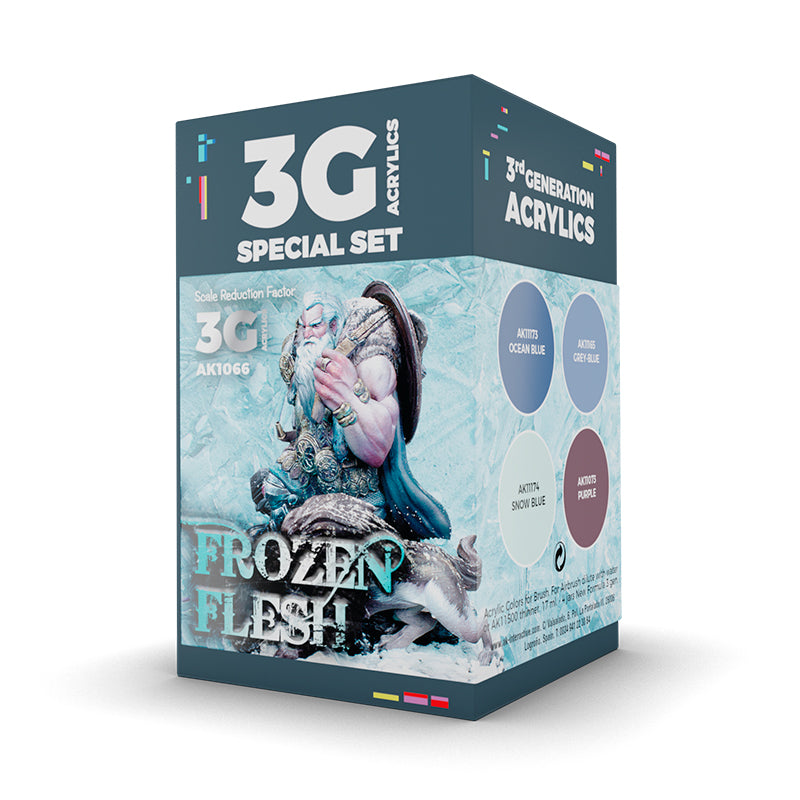 PREORDER AK Interactive - 3 Gen Acrylics - Wargame Set. Frozen Flesh.