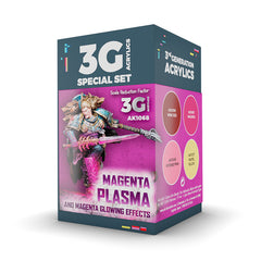 PREORDER AK Interactive - 3 Gen Acrylics - Wargame Color Set. Magenta Plasma And Glowing Effe