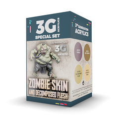 PREORDER AK Interactive - 3 Gen Acrylics - Wargame Color Set. Zombie Skin.