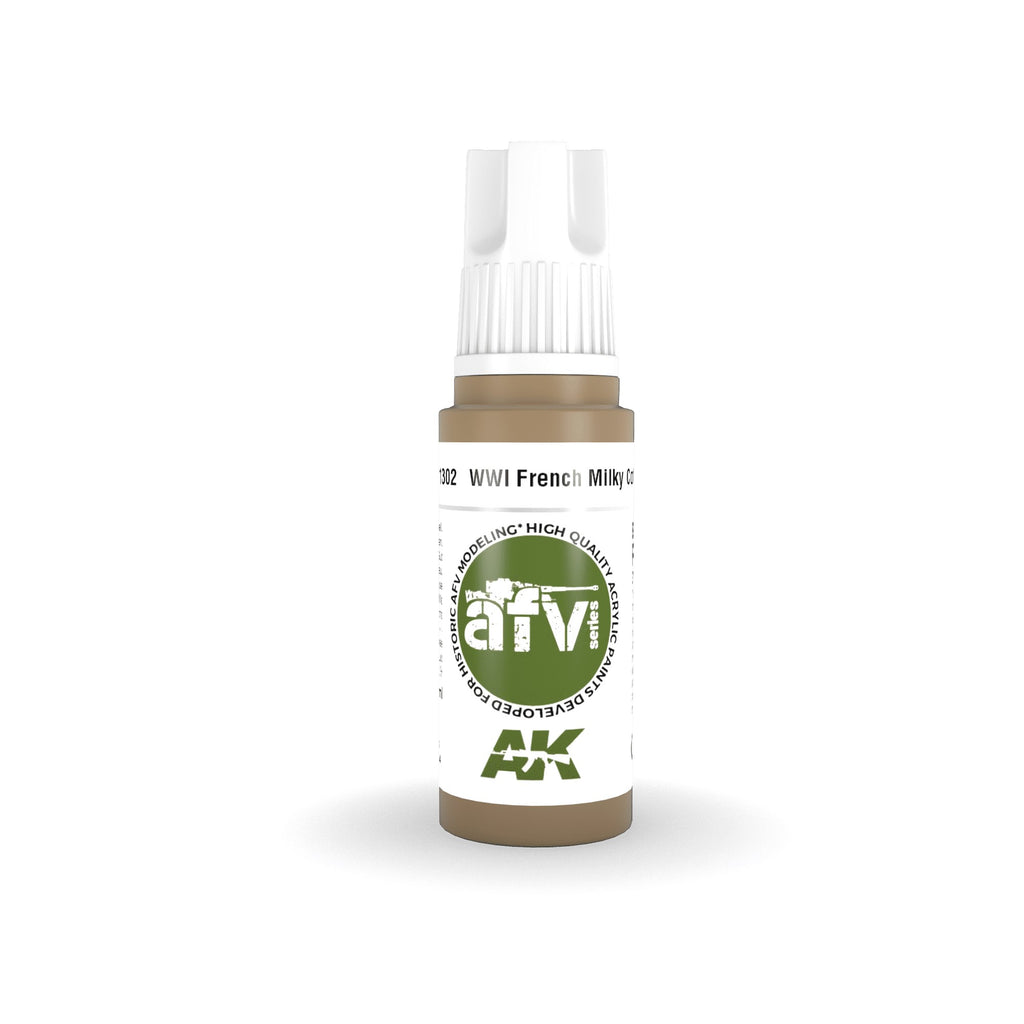 PREORDER AK Interactive - 3 Gen Acrylics - Wwi French Milky Coffee 17ml