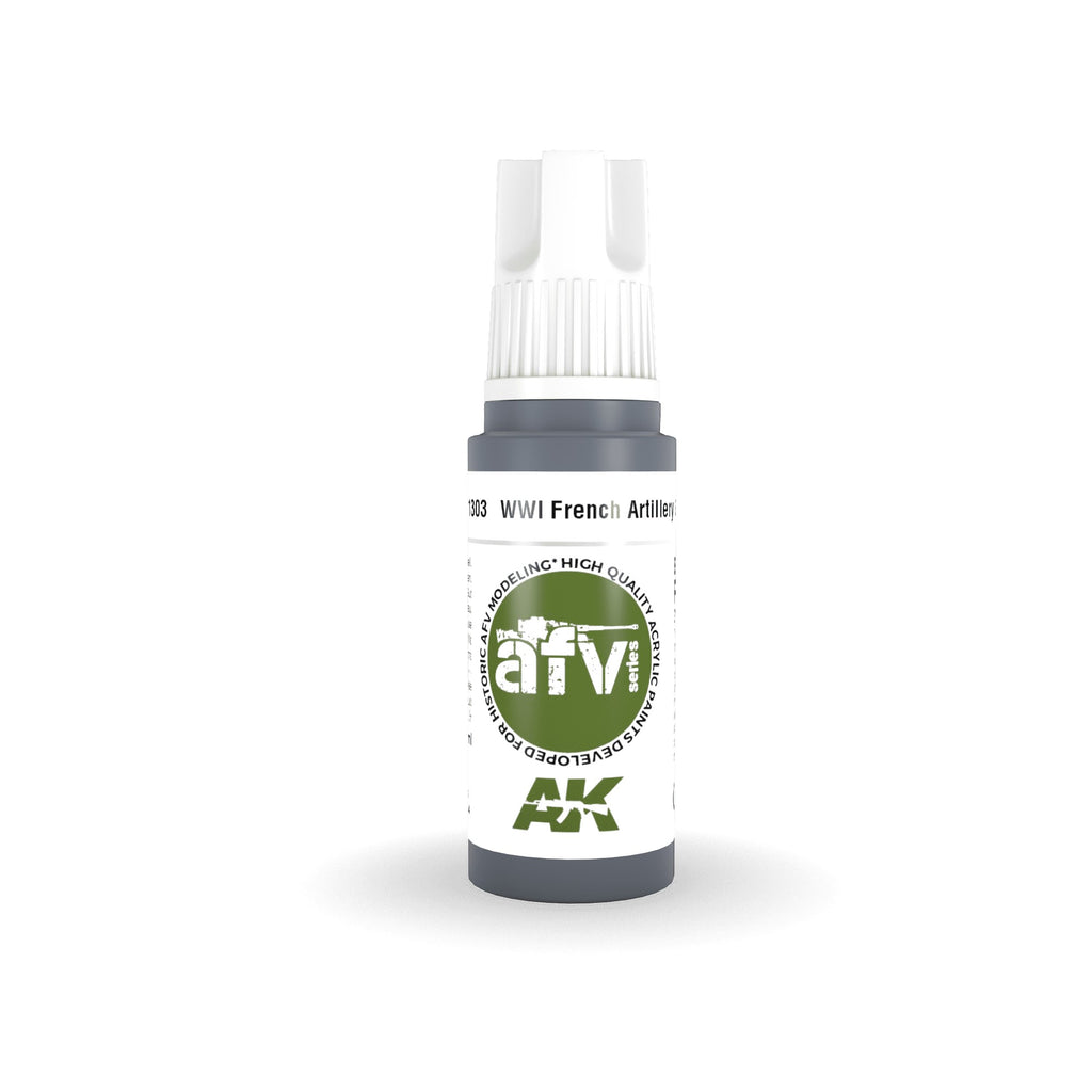 PREORDER AK Interactive - 3 Gen Acrylics - Wwi French Artillery Grey 17ml