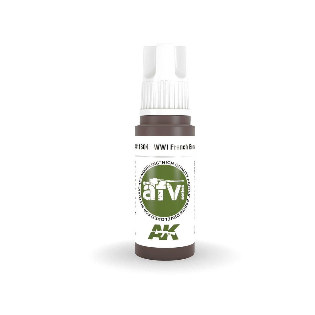 PREORDER AK Interactive - 3 Gen Acrylics - Wwi French Brown 17ml