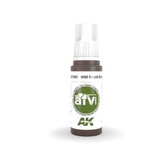 PREORDER AK Interactive - 3 Gen Acrylics - Wwi French Brown 17ml