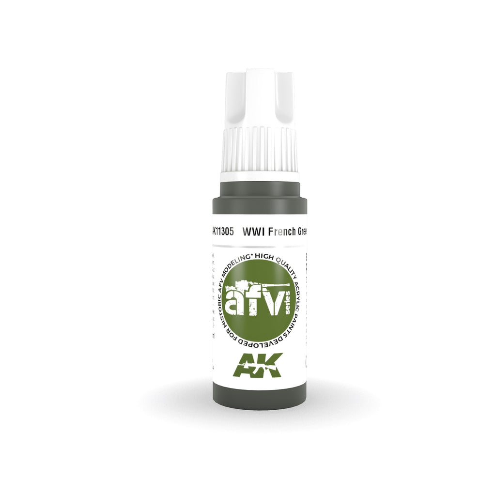 PREORDER AK Interactive - 3 Gen Acrylics - Wwi French Green 1 17ml