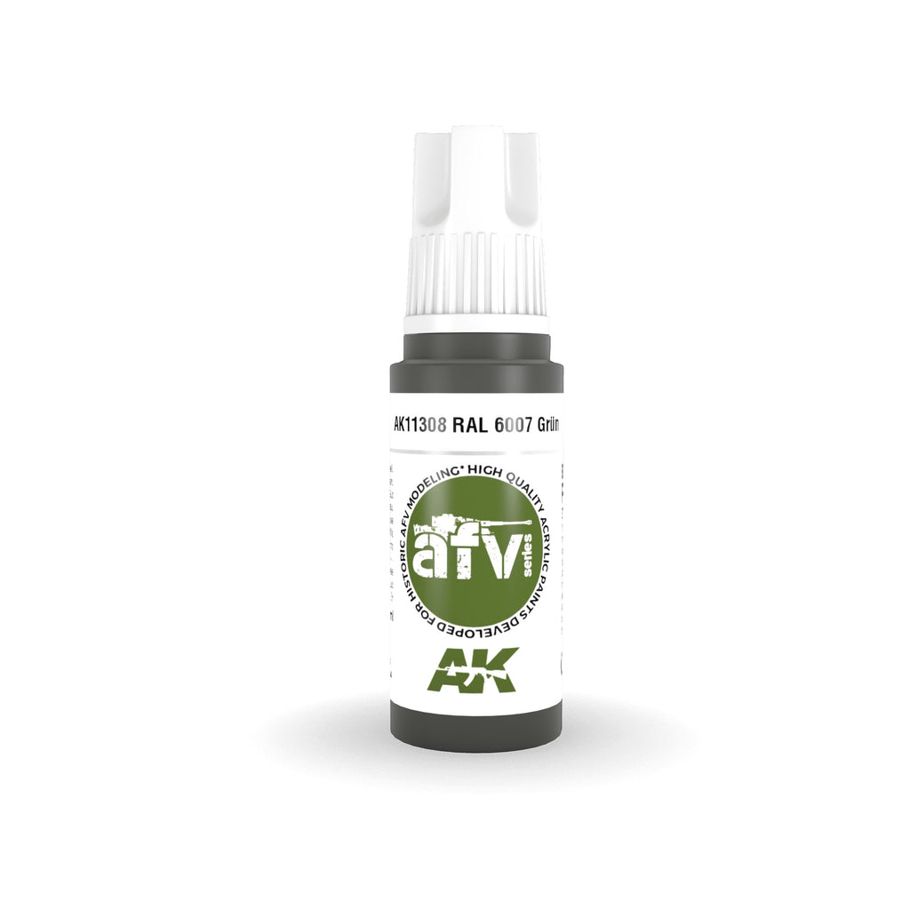 PREORDER AK Interactive - 3 Gen Acrylics - Ral 6007 grun 17ml
