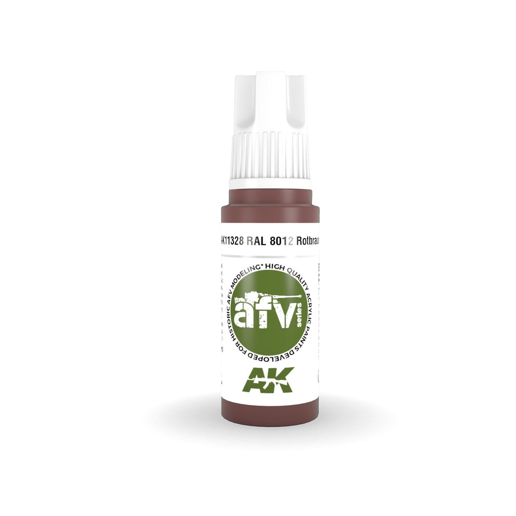 PREORDER AK Interactive - 3 Gen Acrylics - Ral 8012 Rotbraun 17ml