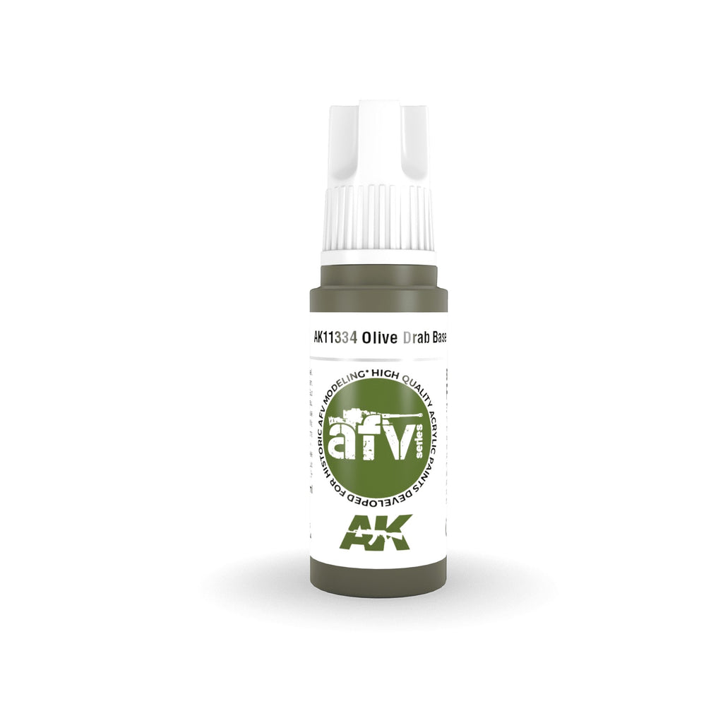 PREORDER AK Interactive - 3 Gen Acrylics - Olive Drab Base 17ml
