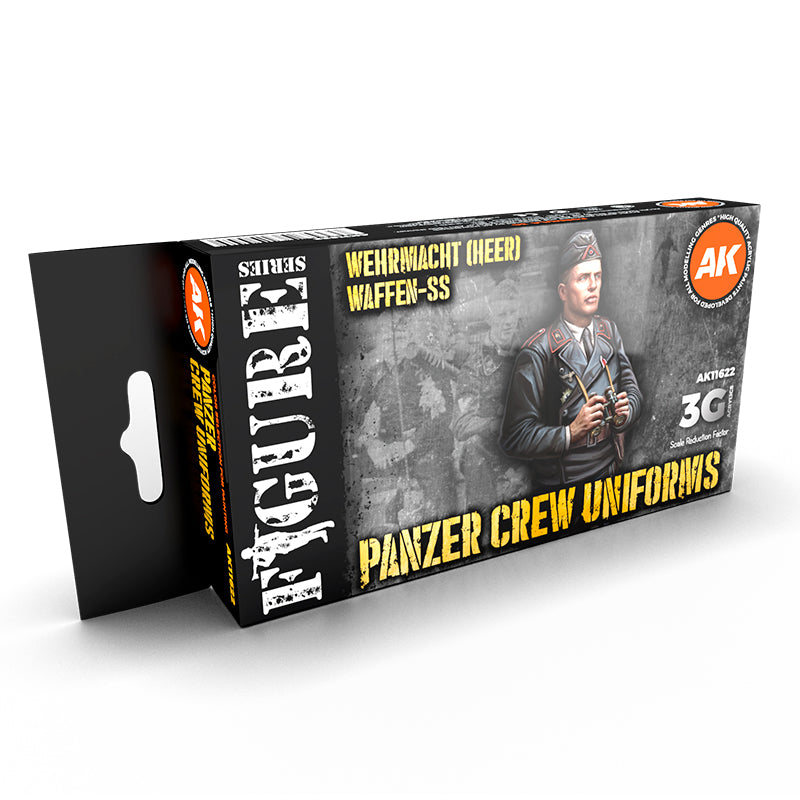 PREORDER AK Interactive - 3 Gen Acrylics - Panzer Crew Black Uniforms Set