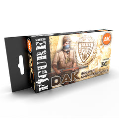 PREORDER AK Interactive - 3 Gen Acrylics - Dak Soldier Uniform Colors