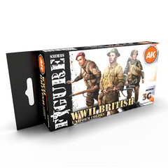 PREORDER AK Interactive - 3 Gen Acrylics - WW2 British Uniform Colors