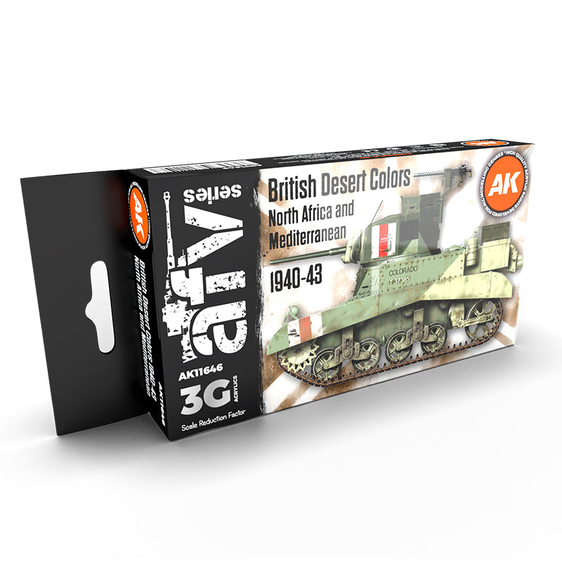 PREORDER AK Interactive - 3 Gen Acrylics - British Desert Colours 17ml