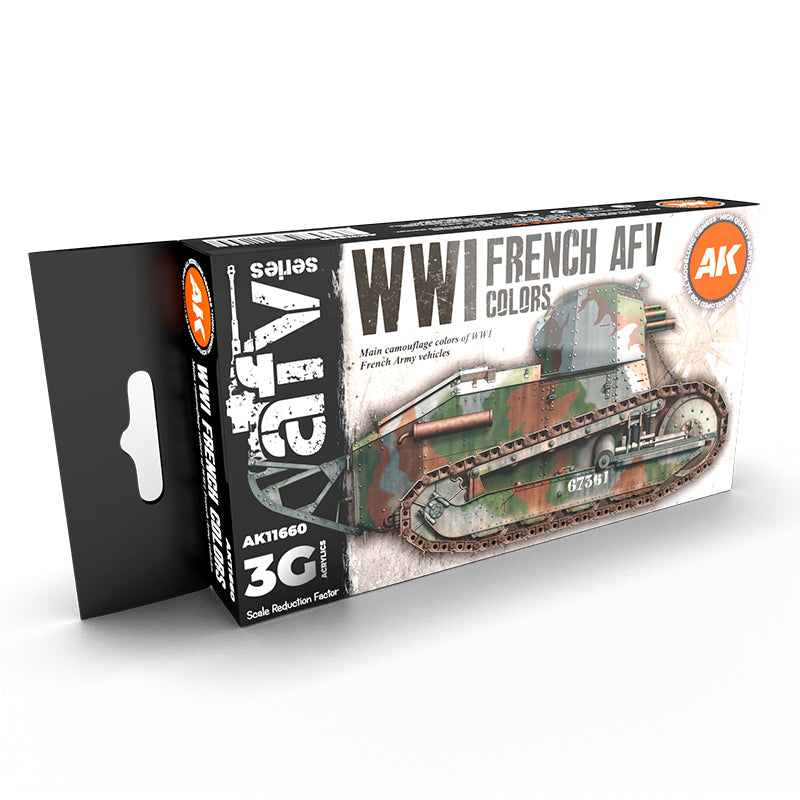 PREORDER AK Interactive - 3 Gen Acrylics - Wwi French Colors