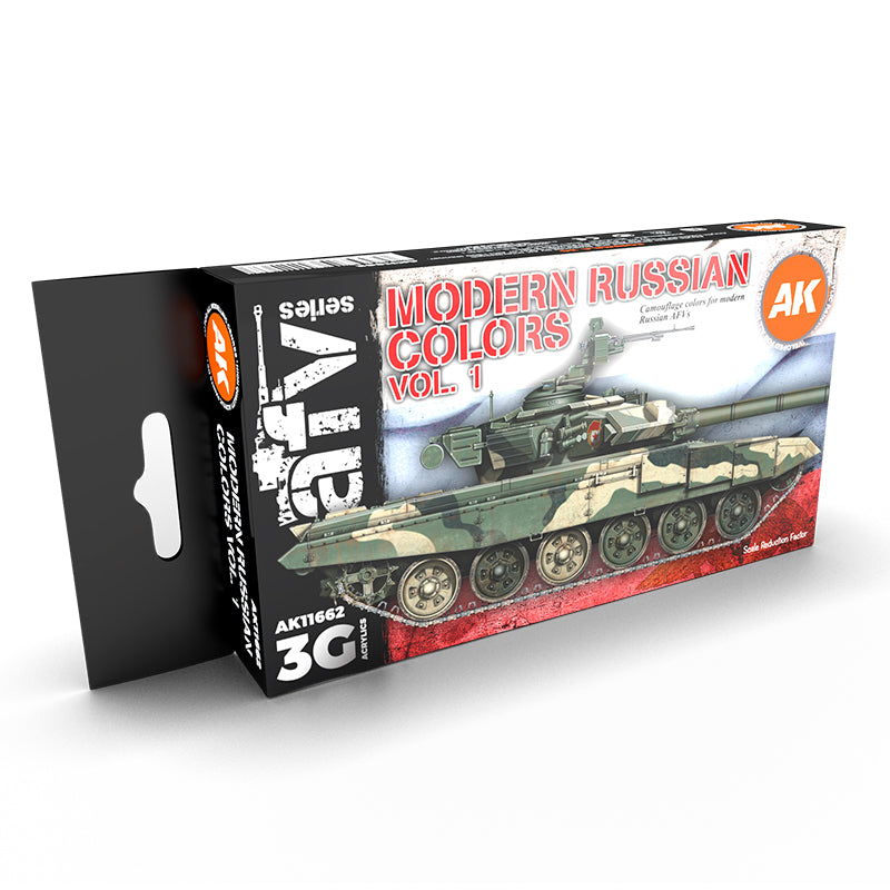 PREORDER AK Interactive - 3 Gen Acrylics - Modern Russian Colours Vol 1 17ml