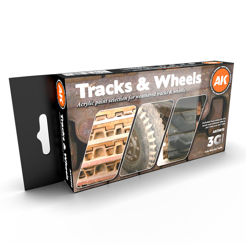 PREORDER AK Interactive - 3 Gen Acrylics - Tracks And Wheels