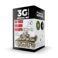 PREORDER AK Interactive - 3 Gen Acrylics - Us Tank Colors Europe 1944-45