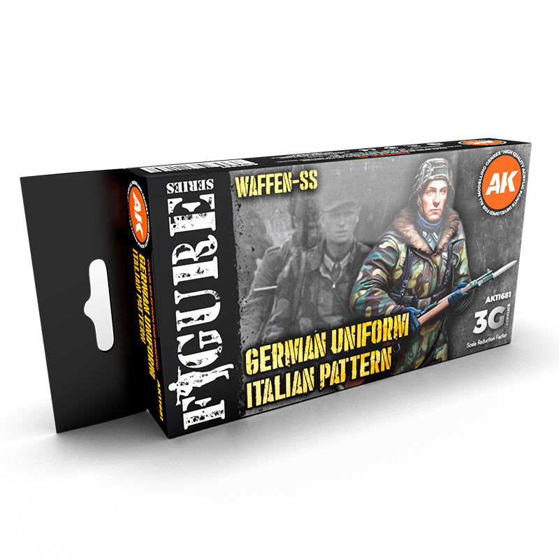 PREORDER AK Interactive - 3 Gen Acrylics - WW2 German Italian Camouflage