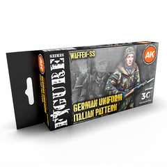 PREORDER AK Interactive - 3 Gen Acrylics - WW2 German Italian Camouflage