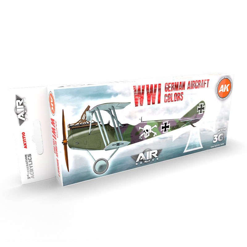 PREORDER AK Interactive - 3 Gen Acrylics - Wwi German Aircraft Colors Set