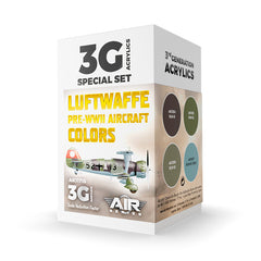 PREORDER AK Interactive - 3 Gen Acrylics - Luftwaffe Pre-WW2 Aircraft Colors Set