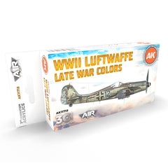 PREORDER AK Interactive - 3 Gen Acrylics - WW2 Luftwaffe Late War Colors Set