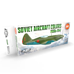 PREORDER AK Interactive - 3 Gen Acrylics - Soviet Aircraft Colors 1930S-1941 Set