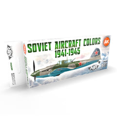 PREORDER AK Interactive - 3 Gen Acrylics - Soviet Aircraft Colors 1941-1945 Set