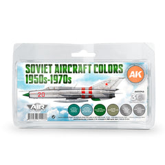 PREORDER AK Interactive - 3 Gen Acrylics - Soviet Aircraft Colors 1950S-1970S Set