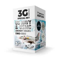 PREORDER AK Interactive - 3 Gen Acrylics - WW2 Us Navy & Usmc Aircraft Colors Set