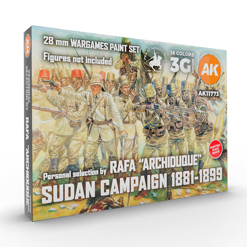 PREORDER AK Interactive - 3 Gen Sets - Sudan Campaign 1881-1899 - Signature Set By Rafa "Archiduque"