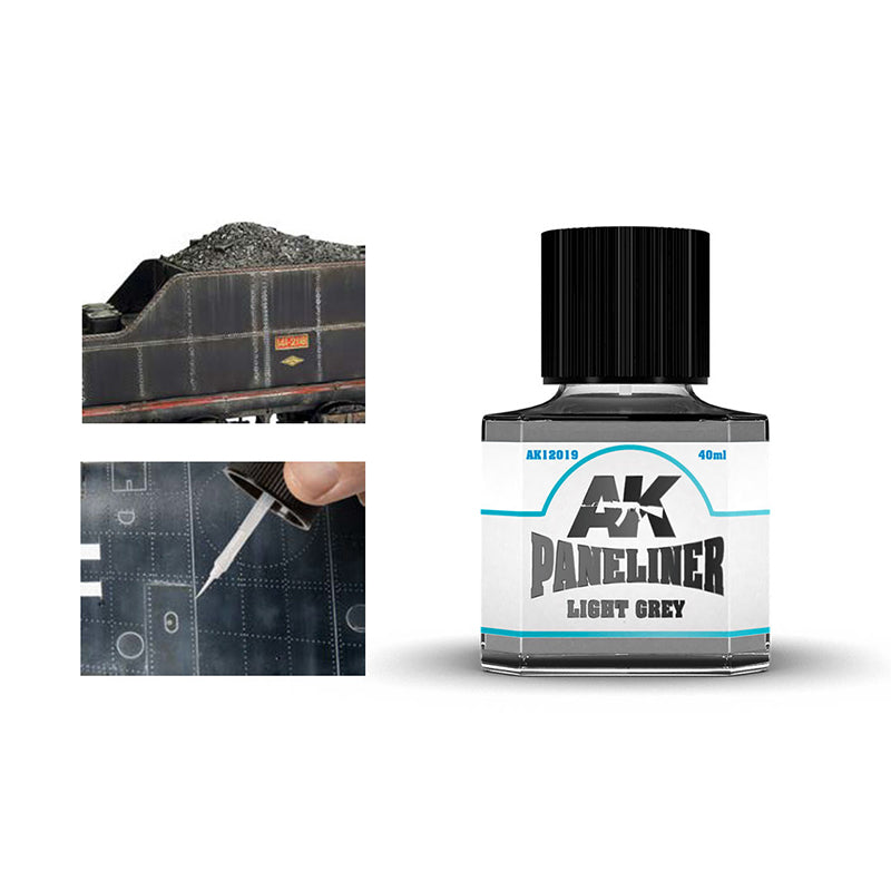 PREORDER AK Interactive - Weathering  - Light grey Paneliner 40ml