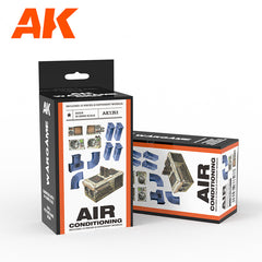 AK Interactive - Resins - Wargame Resin Scenery  - Air Conditioning Set Wargame (Resin 30-35mm)