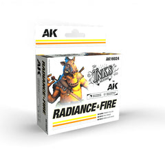 AK Interactive - The Inks - Radiance & Fire Set