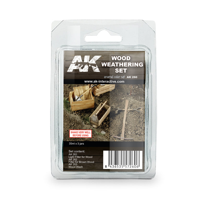 PREORDER AK Interactive - Weathering Sets  - Wood Weathering Set
