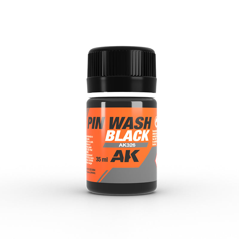 PREORDER AK Interactive - Weathering  - Black Pin Wash 35ml