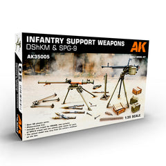 PREORDER AK Interactive - Scale Models  - Infantry Support Weapon Set 1: Dshkm & Spg-9