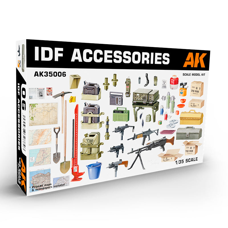 PREORDER AK Interactive - Scale Models  - Idf Accessories.1/35