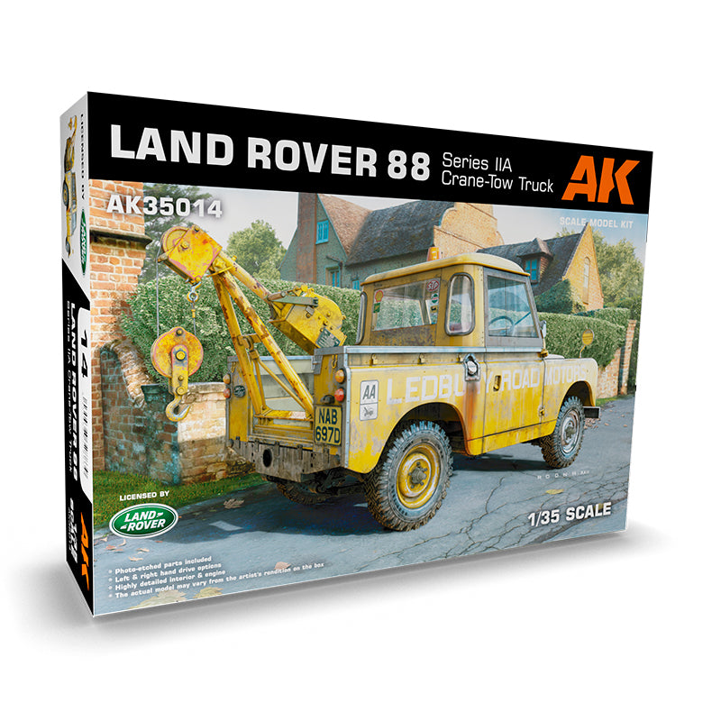 PREORDER AK Interactive - Scale Models  - Land Rover 88 Series Iia -Crane / Tow Truck 1/35