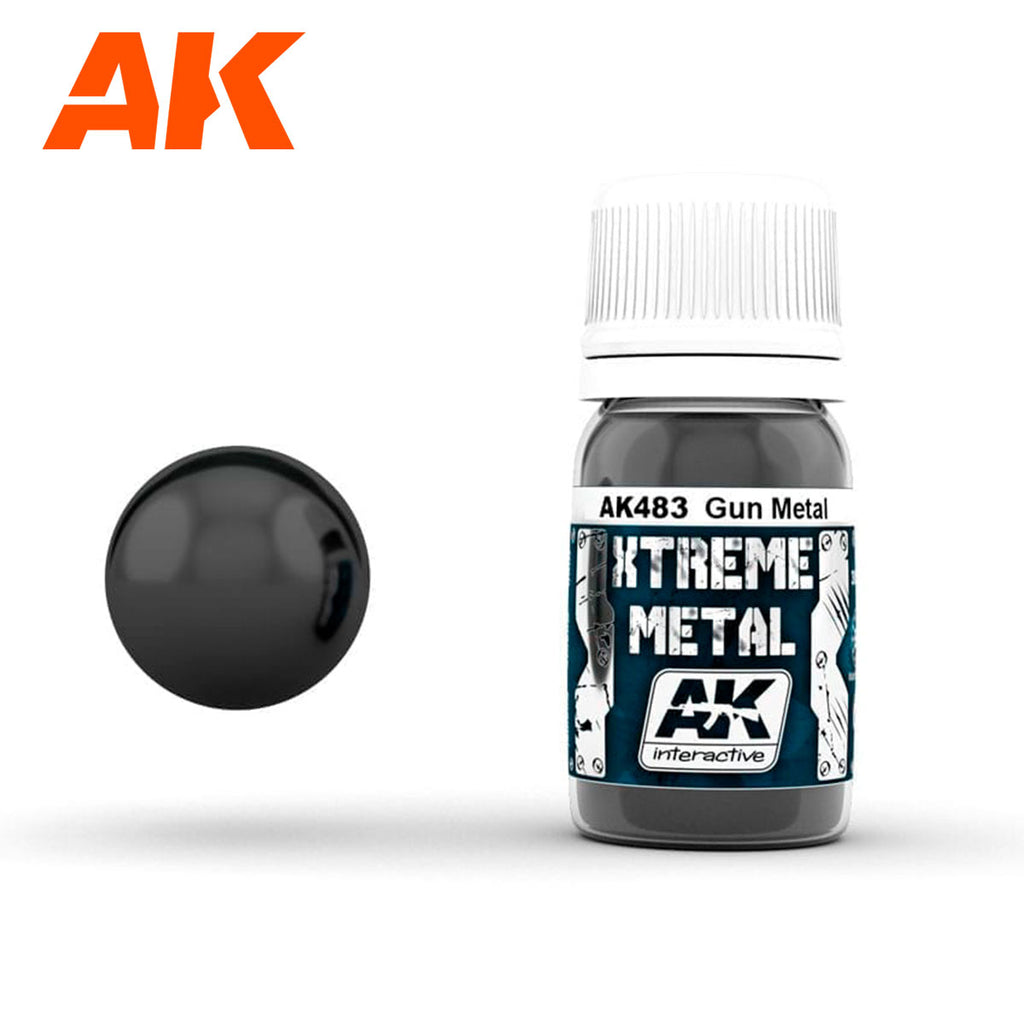 PREORDER AK Interactive - Metallics - Xtreme Metal Gun Metal  35ml