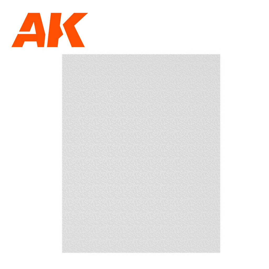 PREORDER AK Interactive - Styrene  - Water Sheet Transparent Fine Water 245X195mm